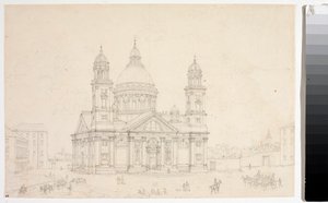 View of the Basilica Santa Maria Assunta di Carignano in Genoa by Luigi Garibbo