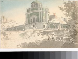View of the Pavilion Kaffeehause in the gardens of Boboli by Luigi Garibbo