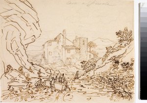 Workers in a Quarry in Fiesole, Near Florence