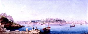 Valletta Harbour by Luigi Maria Galea