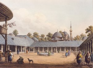 Borgas Caravanserai by Luigi Mayer