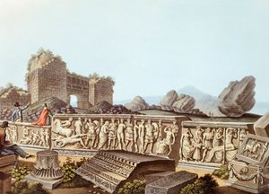 The Ruins of Ephesus in Turkey, Illustration by Luigi Mayer by Luigi Mayer