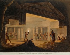 View of the Catacombs at Alexandria from Views in Egypt by Luigi Mayer, Engraving