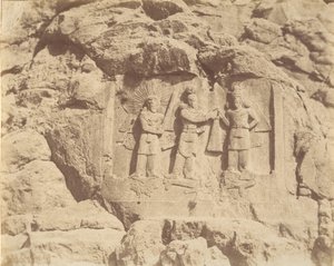 Tag-e Bustan, Crowning Ceremony of Shapour II, Kermanshah by Luigi Pesce
