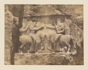 View 10 - Naqsh-e Rostam. Rock Relief. Investiture of Ardeshir I by the God Ahura-Mazda by Luigi Pesce