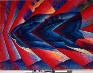 Dynamism of a Car by Luigi Russolo