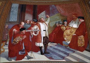 Galileo Galilei Presenting the Telescope to the Venice Senate by Luigi Sabatelli