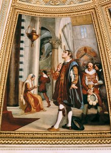 Galileo Galilei Watching the Chandelier Swinging Back and Forth at the Pisa Cathedral 1582 by Luigi Sabatelli