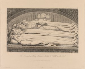 The Counsellor, King, Warrior, Mother & Child, in the Tomb by Luigi Schiavonetti