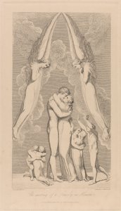 The Meeting of a Family in Heaven by Luigi Schiavonetti