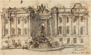 Proposal for the Trevi Fountain by Luigi Vanvitelli