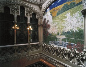 Mosaiques, Casa Nava (1901-1907), a Reus - DOMENECH I MONTANER, Lluis (1850-1923). Navas House. 1901-1907. SPAIN. Reus. Navas House. Interior Mosaic Decoration. Modernism. Architecture. by Luis Domenech i Montaner