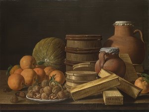 Still Life with Oranges and Walnuts. 1772 by Luis Egidio Melendez