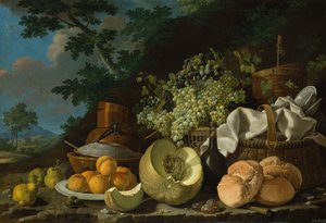 The Afternoon Meal (La Merienda) by Luis Egidio Melendez