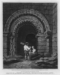 An Ornamented Doorway in the Castle, at Newcastle, Northumberland