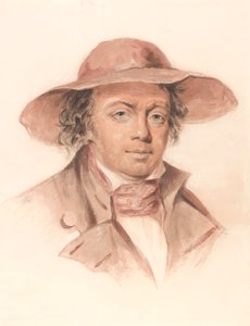 Man in a Brimmed Hat by Luke Clennell