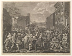 The March to Finchley: A Representation of the March of the Guards towards Scotland, June 12, 1761 by Luke Sullivan
