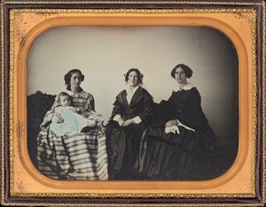 Portrait of a Mother, Child, and Two Women, c. 1850 by Luther Holman Hale