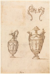 Design for Two Vases and an Ornament