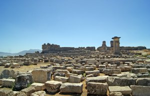 View of the Excavations from the Agora, Xanthos, Turkey by Lycian