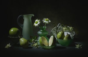 Elegant Green Still Life