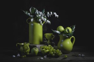 Elegant Green Still Life