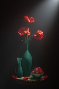 Elegant Poppy Still Life