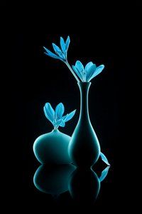 Luminous Blue Still Life
