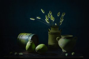 Rustic Green Still Life
