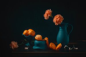 Vibrant Oranges Still Life