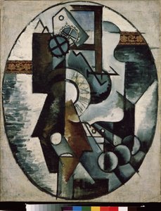 The Clock by Lyubov Sergeevna Popova