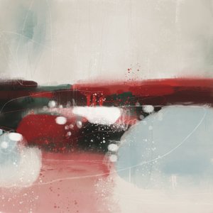 Red Horizon Abstract by MANSI SAXENA