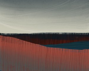 Serene Abstract Horizon by MANSI SAXENA