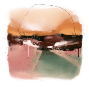 Soft Abstract Horizon by MANSI SAXENA