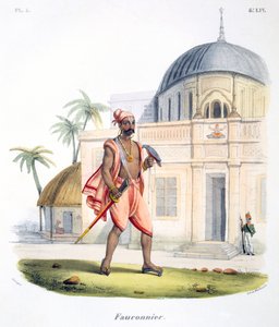 A Falconer with His Bird