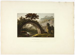 Bridge of Varus, plate twenty-eight from Ruins of Rome by M. Dubourg