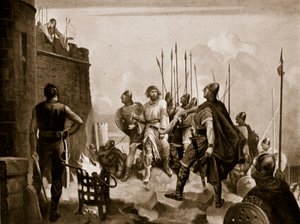 The surrender of Bamborough Castle