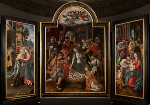 Adoration of the Magi, Triptych, Central Panel, (Detail)