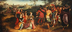 Coriolanus and Volumnia by Maarten de Vos