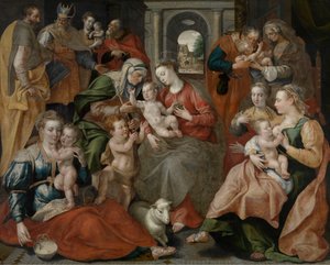 The Family of Saint Anne by Maarten de Vos