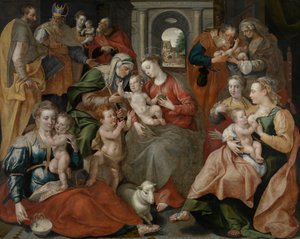 The Family of St. Anne by Maarten de Vos