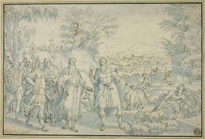 The Meeting of Abraham and Melchizedek by Maarten de Vos
