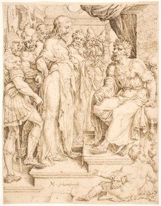 Christ before Herod by Maarten van Heemskerck