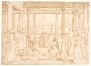 The Burial of Saint Stephen by Maarten van Heemskerck