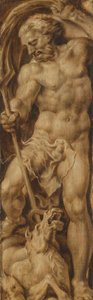 Neptune Stabbing a Sea Horse by Maarten van Heemskerck