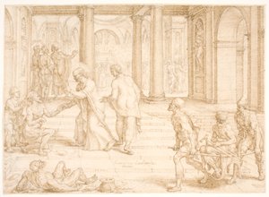 Peter Healing a Lame Man by Maarten van Heemskerck