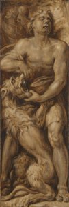 Samson Rending the Lion by Maarten van Heemskerck