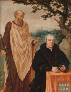 Sibylla Erythrea (Left Wing of a Triptych: the Donor Matelief Dammasz. and St Paul) by Maarten van Heemskerck