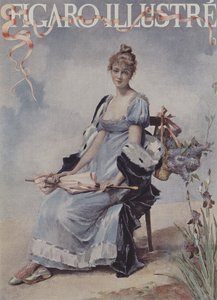 May Flowers. Cover of Le Figaro Illustre, May 1894 by Madeleine Lemaire