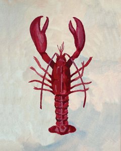 Vibrant Red Lobster by Madison Phipps